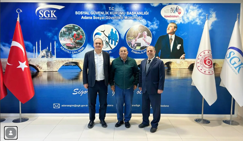 Ölmezler’den Adana Sosyal Güvenlik İl Müdürlüğü’ne Ziyaret