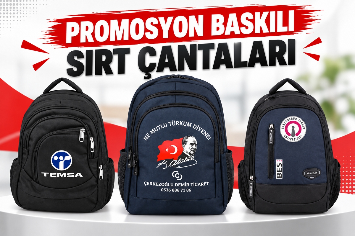 Promosyon Baskılı Sırt Çantaları