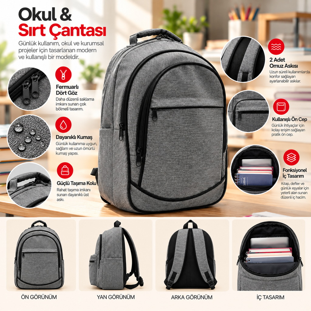 Sırt-Okul Çantası 14016