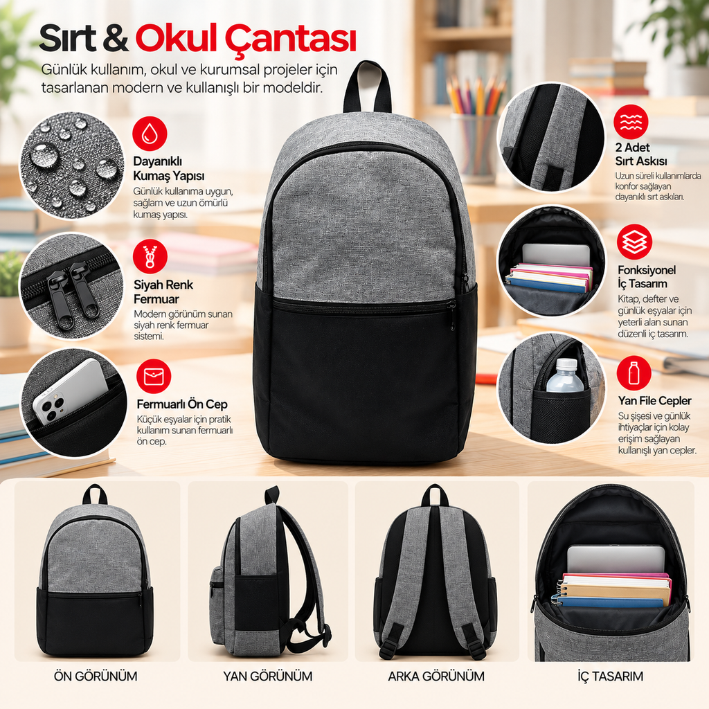 Sırt-Okul Çantası 14014