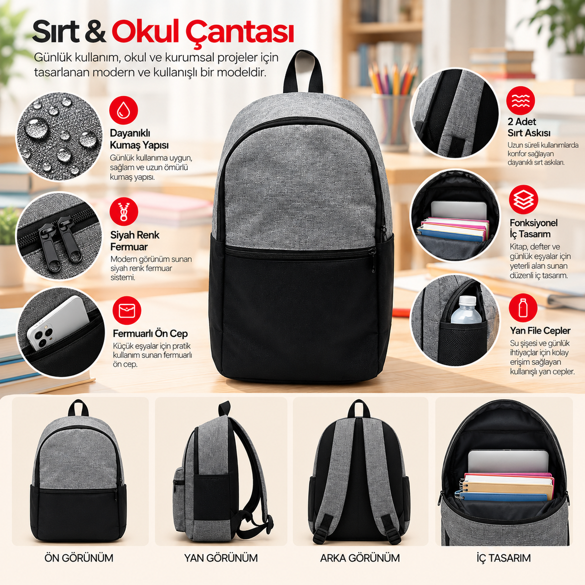 Sırt-Okul Çantası 14014